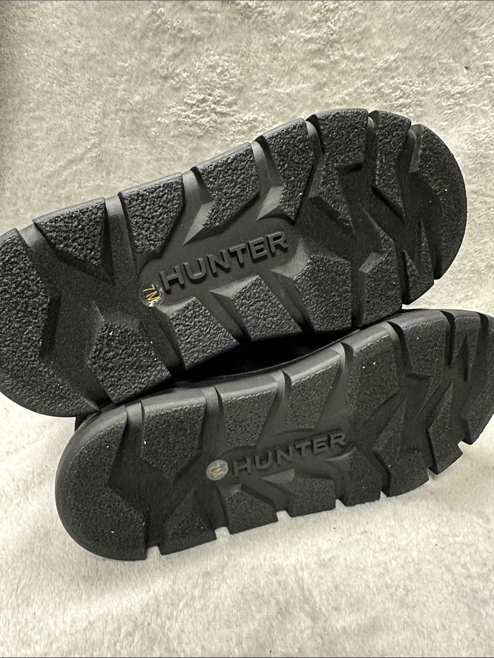 Hunter Moriah Faux Fur Waterproof Booties Size 7